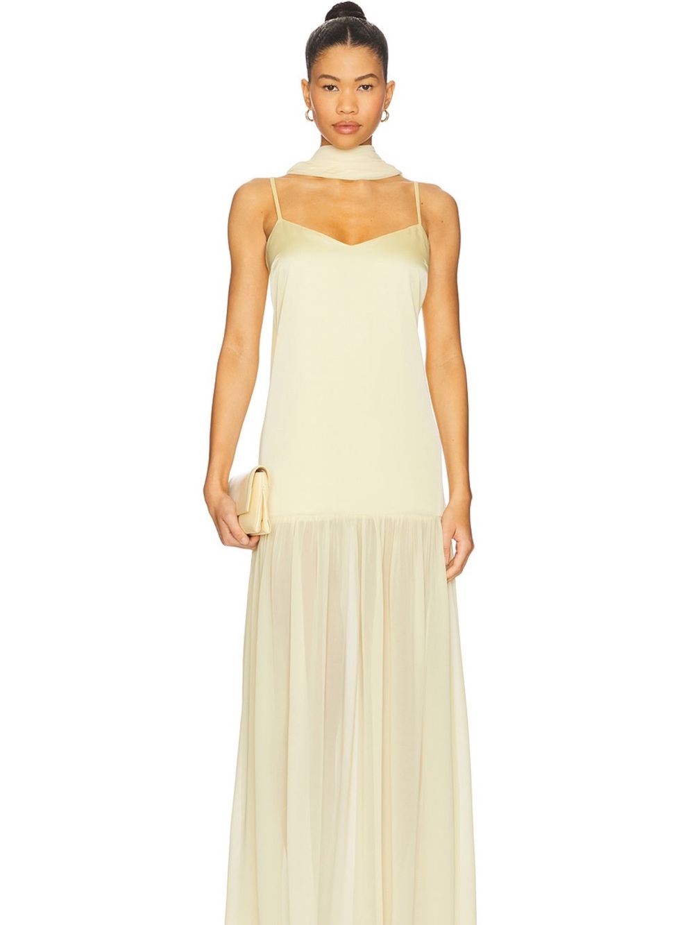 Show Me Your Mumu Dalia Maxi Dress- Pale Yellow - Picture 2 of 3